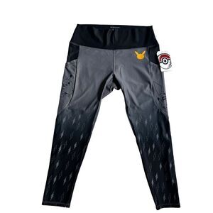 Pikachu Gray 7/8 Length Leggings - Adult size 2XL